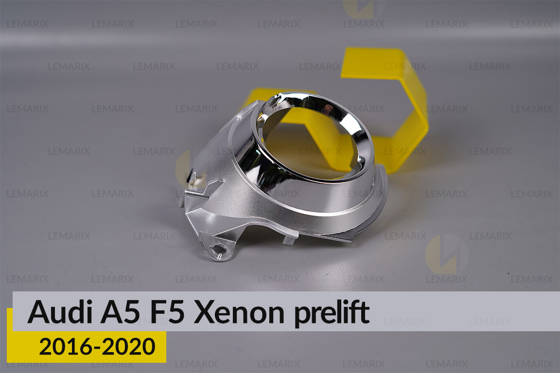 Хромована маска лінзи Audi A5 F5 Xenon (2016-2020) дорест права