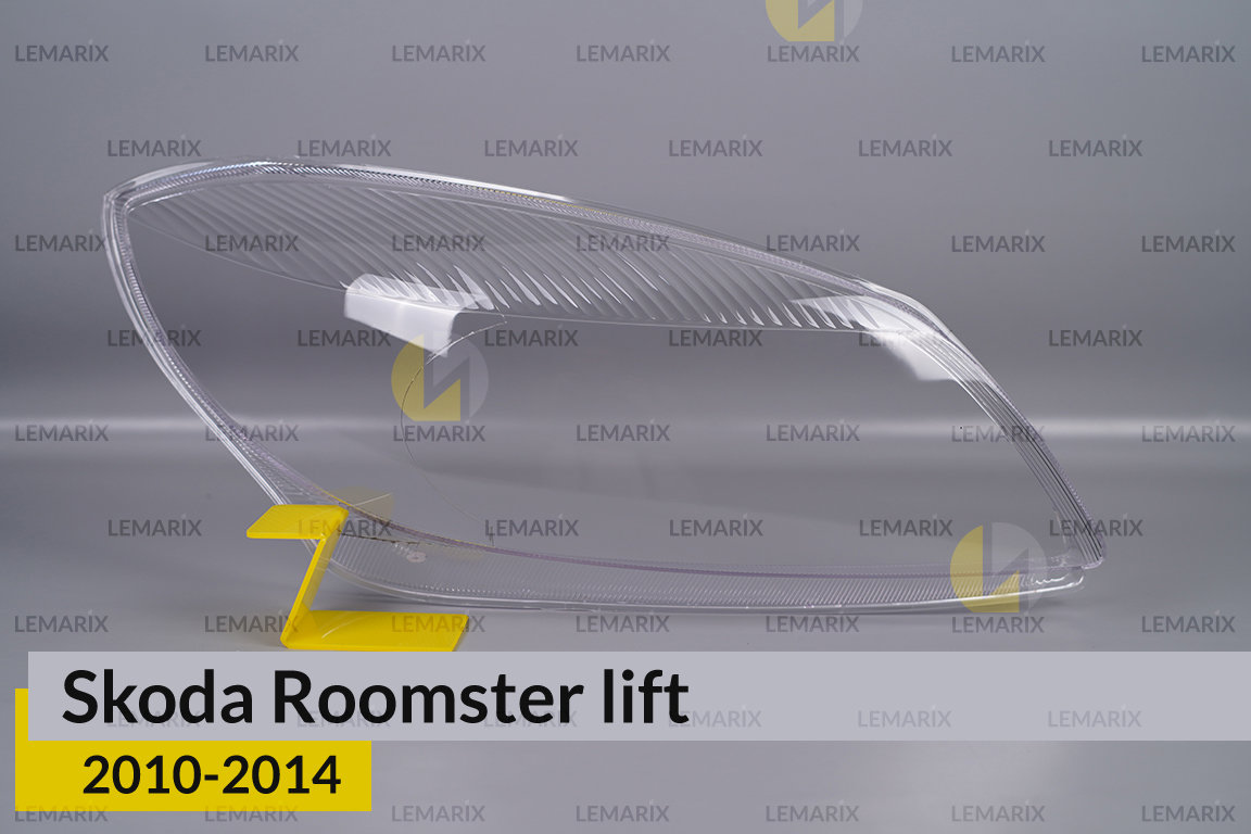Скло фари Skoda Roomster (2010-2014) рест праве