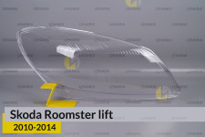 Скло фари Skoda Roomster (2010-2014) рест праве
