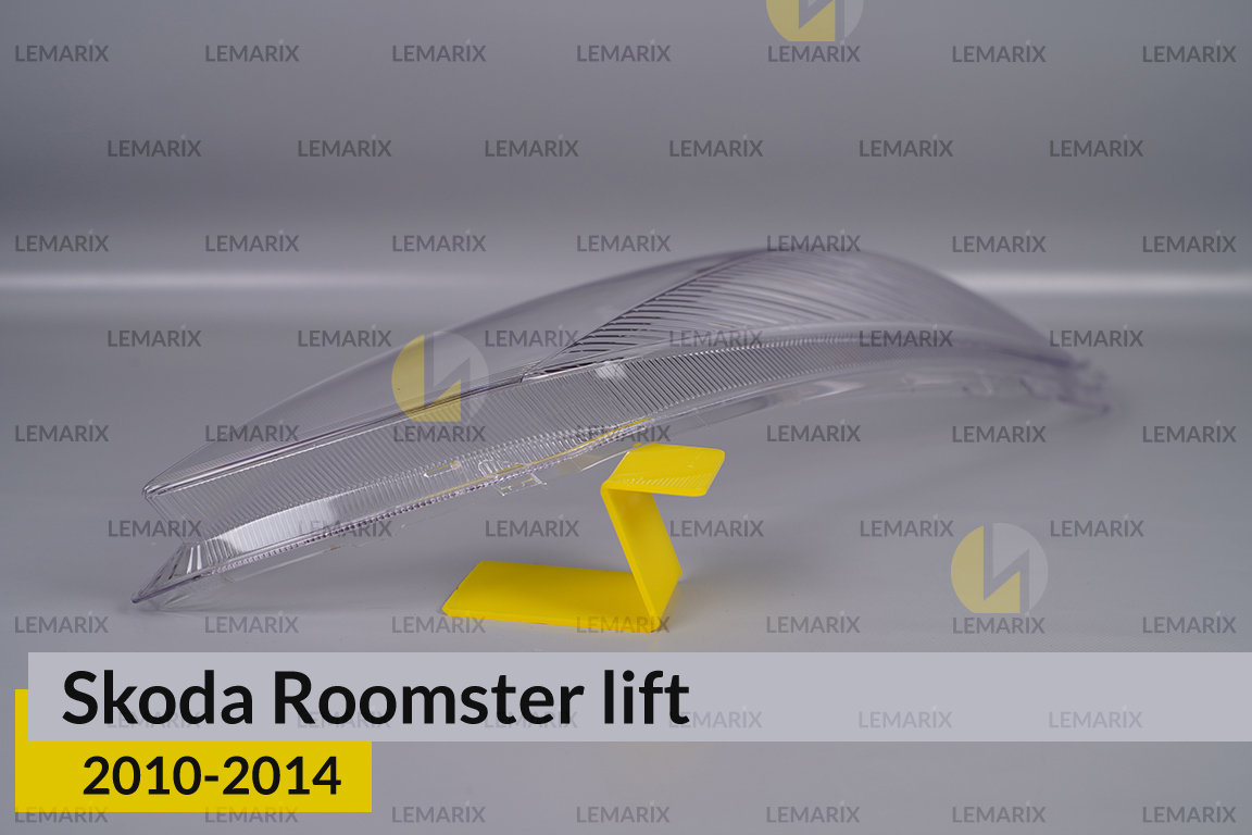 Скло фари Skoda Roomster (2010-2014) рест праве