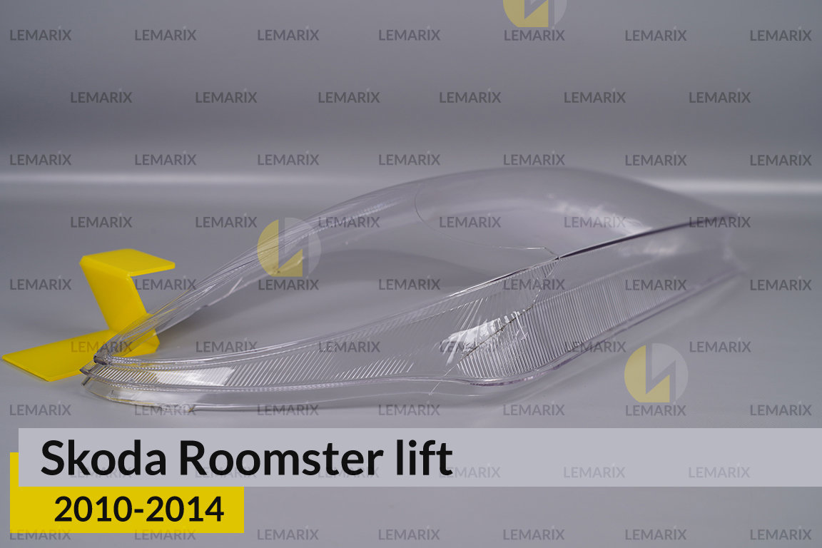 Скло фари Skoda Roomster (2010-2014) рест праве