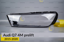 Скло фари Audi Q7 4M (2015-2020) дорест ліве