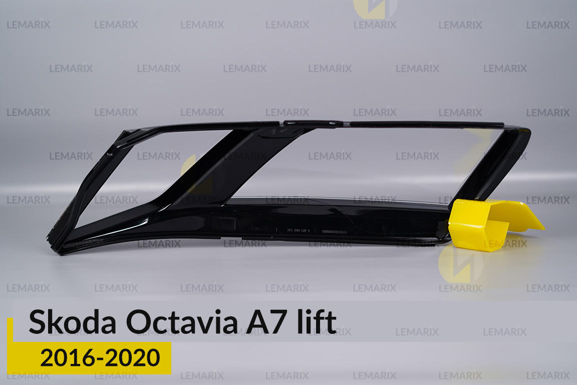 Скло фари Skoda Octavia A7 (2016-2020) рест праве