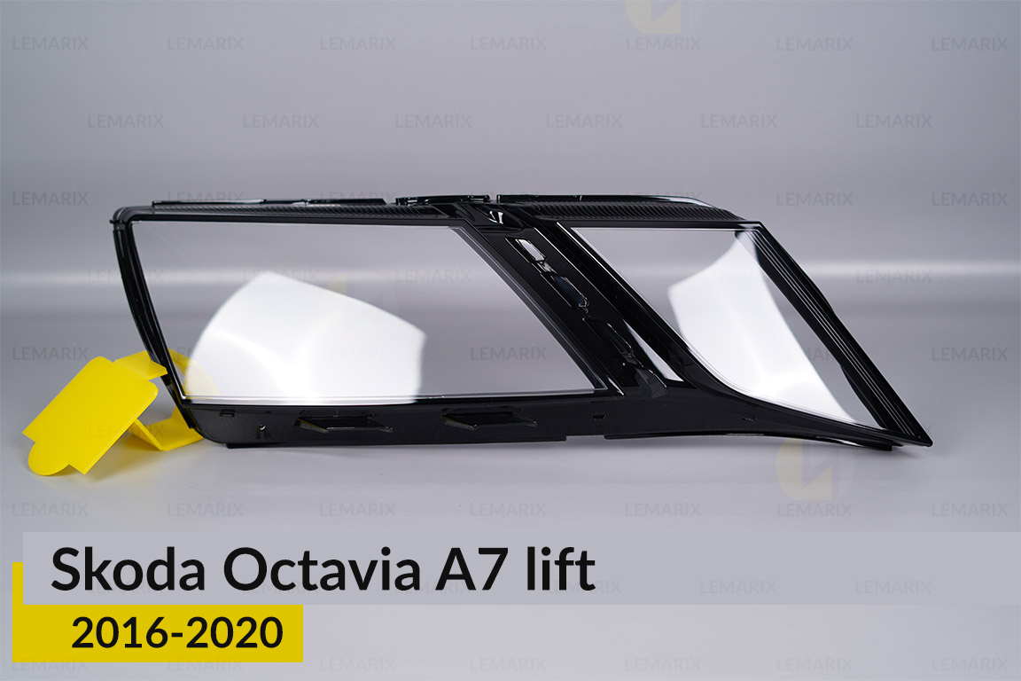 Скло фари Skoda Octavia A7 (2016-2020) рест праве