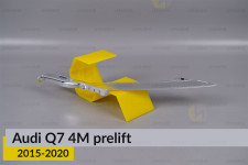 Хромований декор зовнішнього світловода верхній Audi Q7 4M (2015-2020) дорест правий