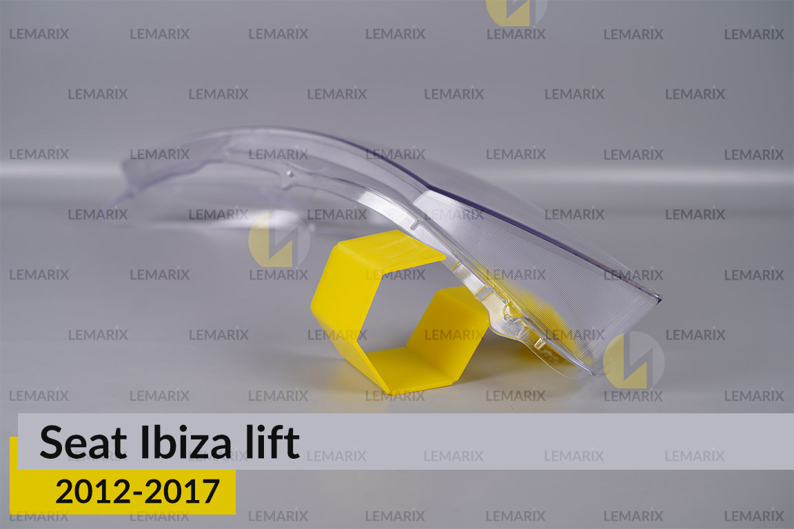 Скло фари Seat Ibiza (2012-2017) рест ліве