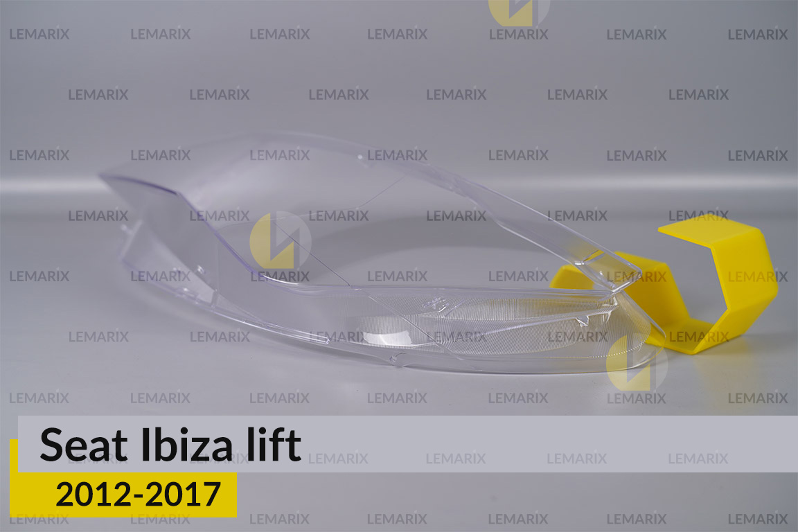 Скло фари Seat Ibiza (2012-2017) рест ліве