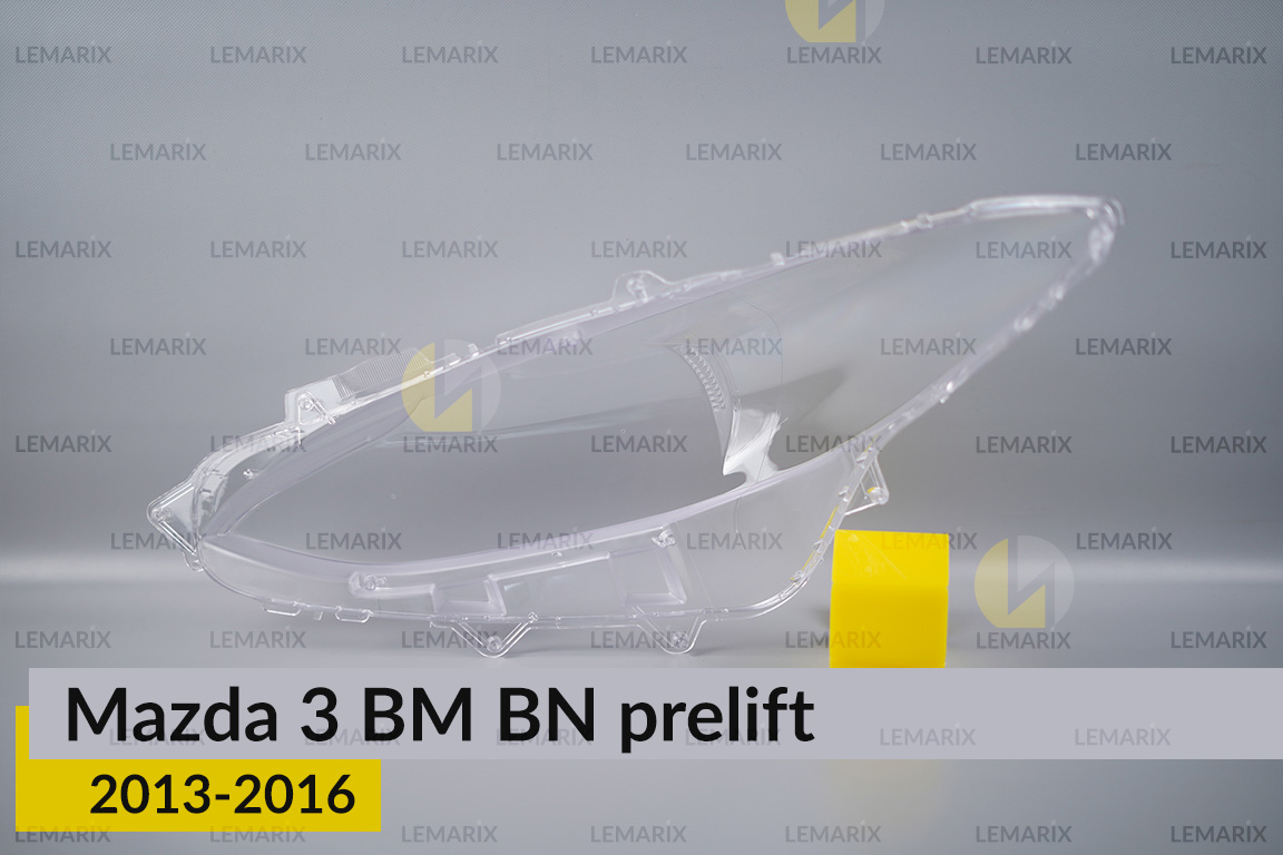 Скло фари Mazda 3 BM BN (2013-2016) дорест праве