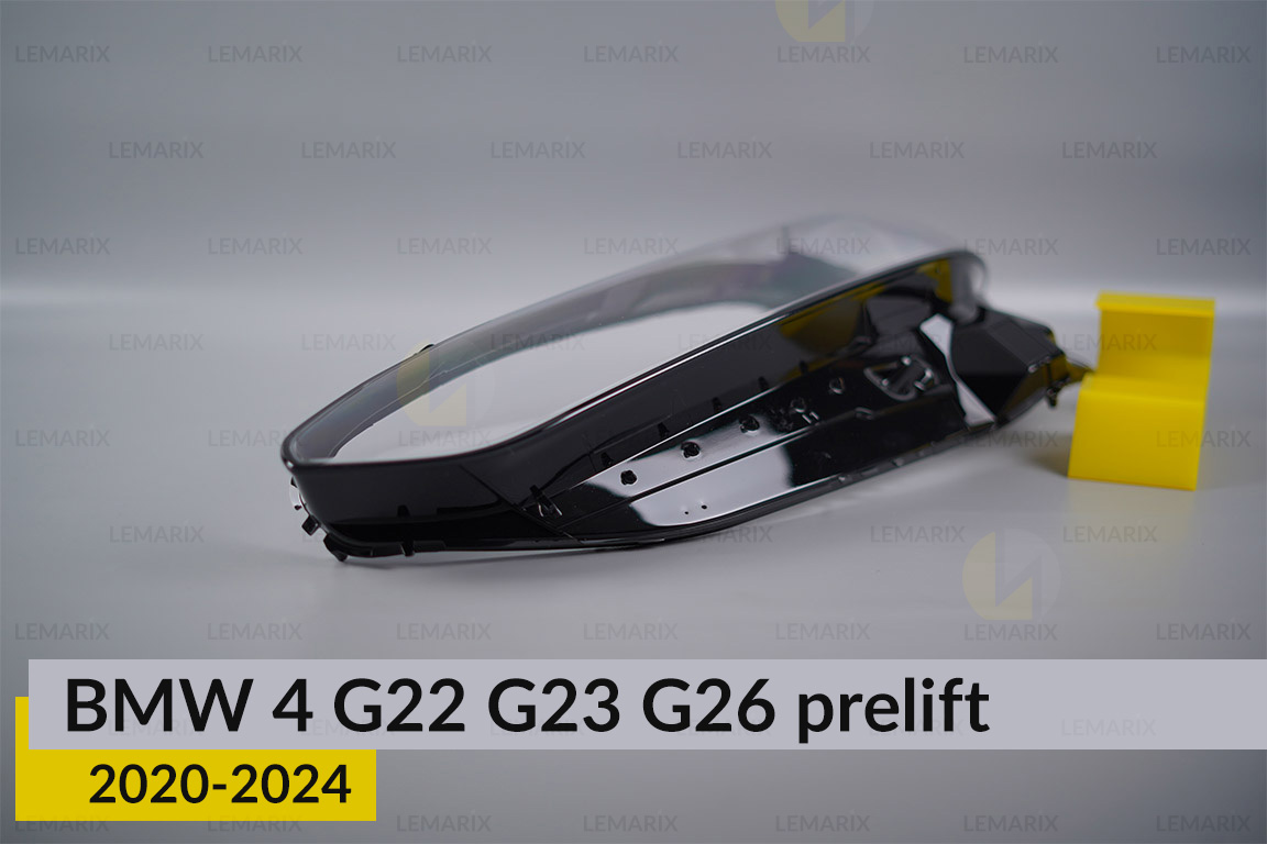 Скло фари BMW 4 G22 G23 G26 (2020-2024) дорест ліве