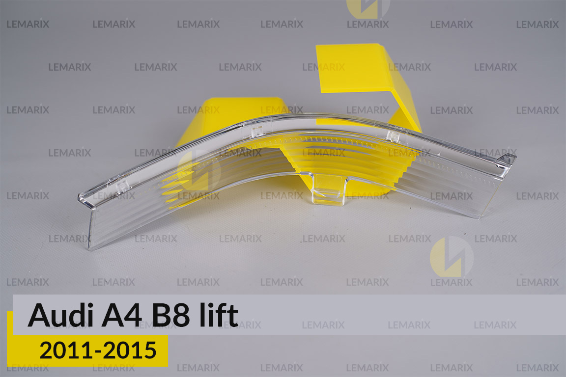Хромована декоративна маска світлорозсіювач поворотника Audi A4 B8 (2011-2015) рест ліва