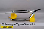 Хромована декоративна маска основна VW Volkswagen Tiguan Xenon (2021-2023) рест ліва