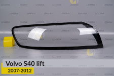 Скло фари Volvo S40 (2007-2012) рест праве