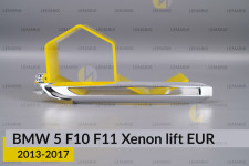 Хромована накладка покажчик повороту BMW 5 F10 F11 Xenon EUR (2013-2017) рест права