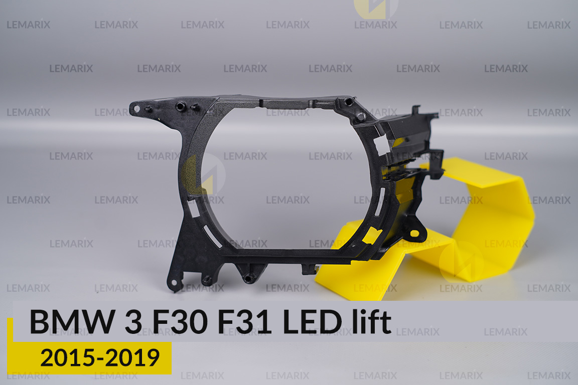 Декоративна маска велика зовнішня BMW 3 F30 F31 LED (2015-2019) рест ліва