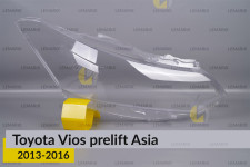 Стекло фары Toyota Vios Asia (2013-2016) дорест правое