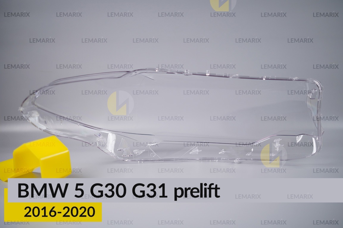 Скло фари BMW 5 G30 G31 (2016-2020) дорест ліве