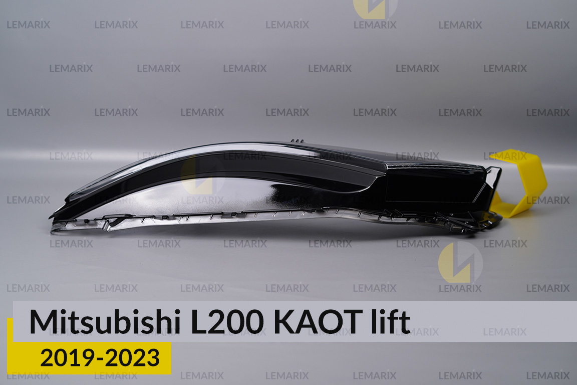 Скло фари Mitsubishi L200 KAOT (2019-2023) рест ліве