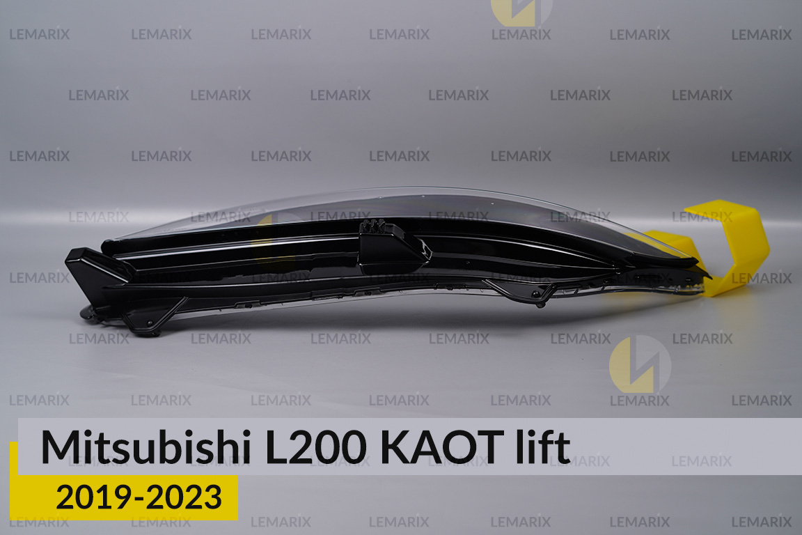 Скло фари Mitsubishi L200 KAOT (2019-2023) рест ліве