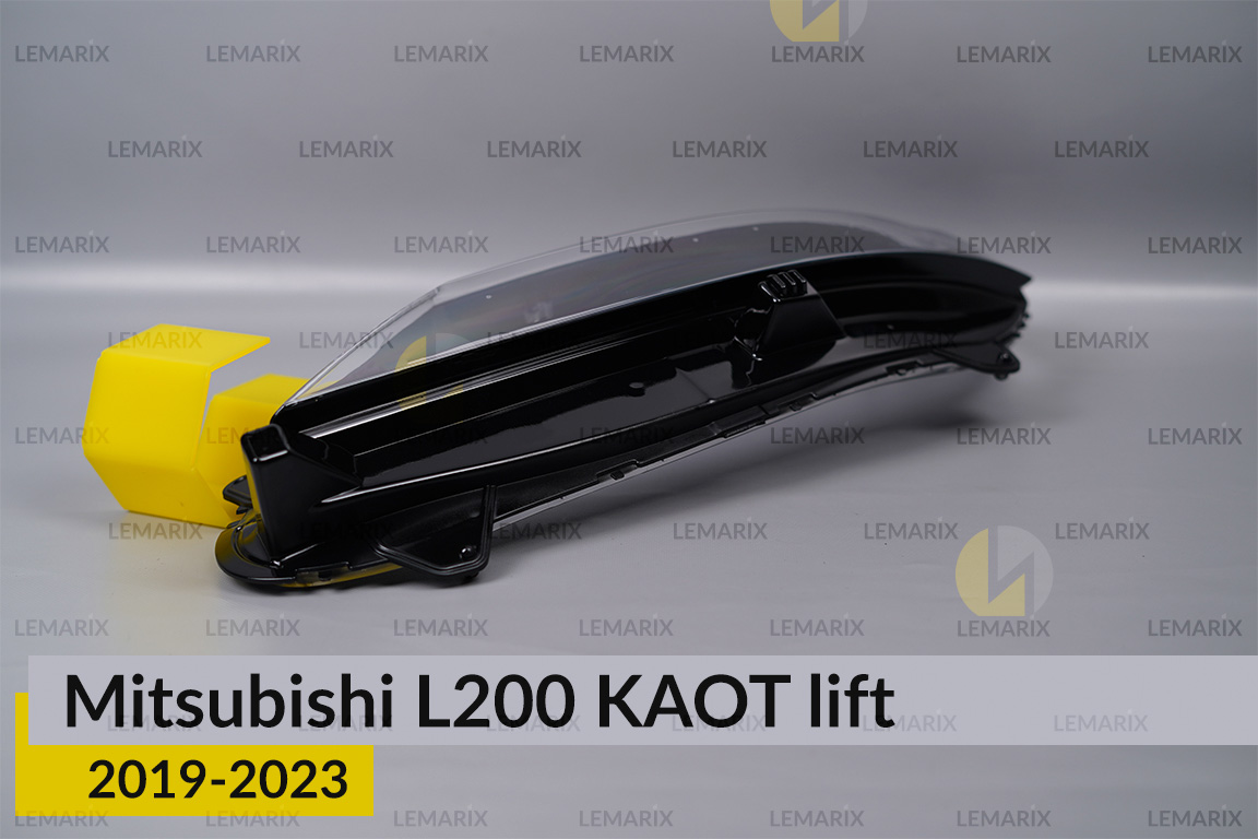 Скло фари Mitsubishi L200 KAOT (2019-2023) рест ліве