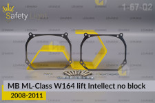 Переходная рамка для Mercedes-Benz ML-Class W164 Intellect no block (2008-2011) рест