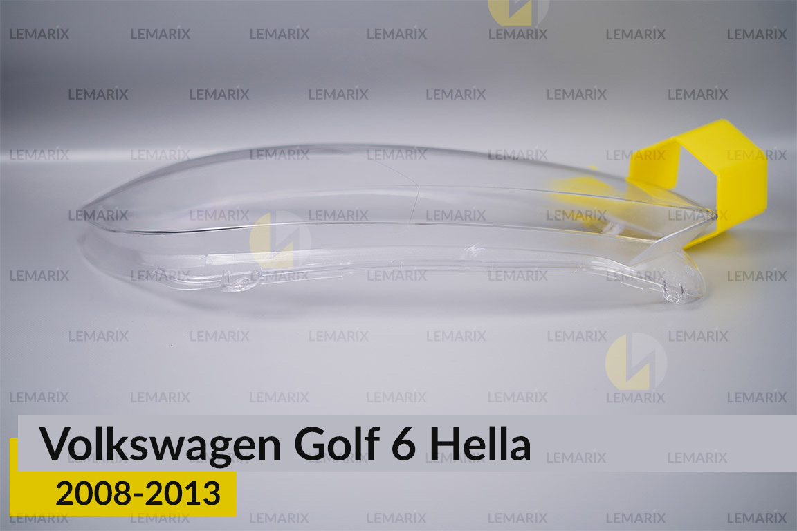 Скло фари VW Volkswagen Golf 6 Hella (2008-2013) праве