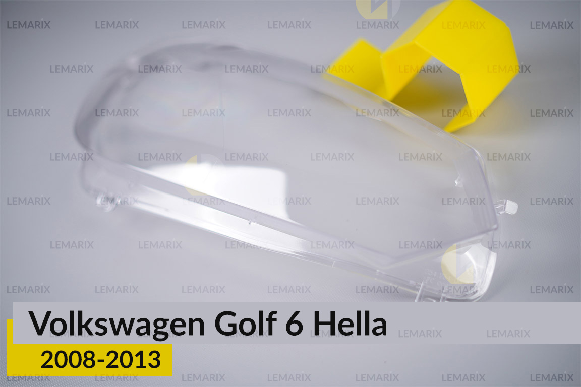 Скло фари VW Volkswagen Golf 6 Hella (2008-2013) праве