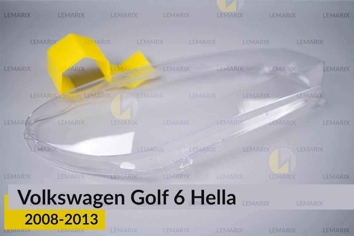 Скло фари VW Volkswagen Golf 6 Hella (2008-2013) праве