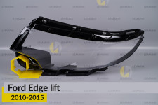 Скло фари Ford Edge (2010-2015) рест ліве