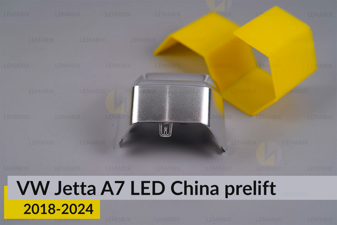 Хромована маска лінзи зовнішня VW Volkswagen Jetta A7 LED China (2018-2024) дорест ліва