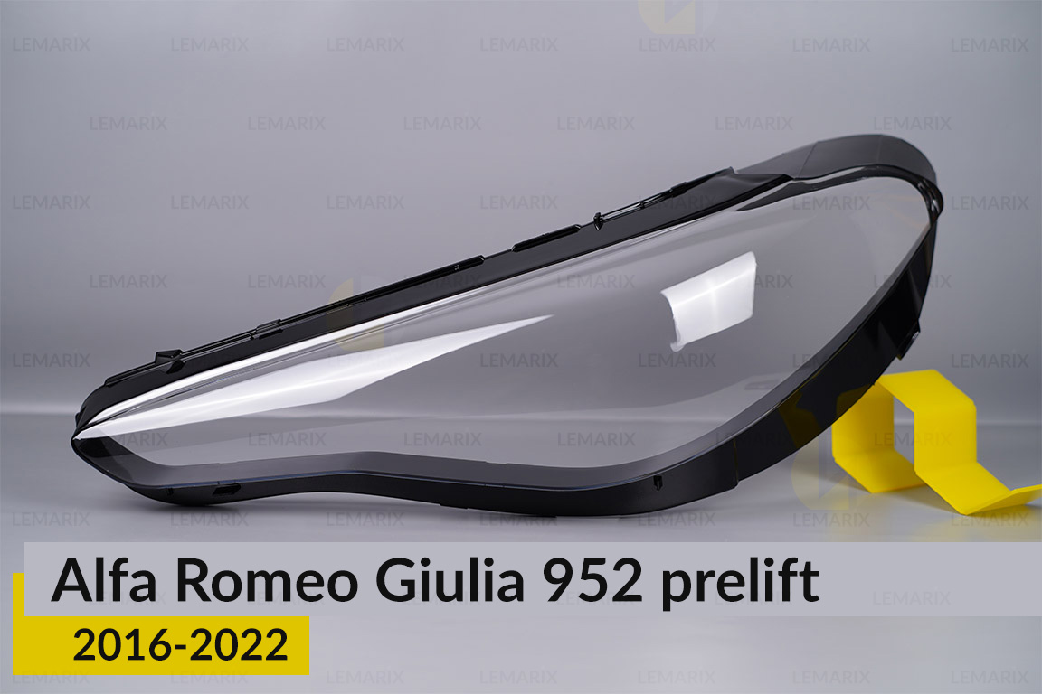 Скло фари Alfa Romeo Giulia 952 (2016-2022) дорест ліве