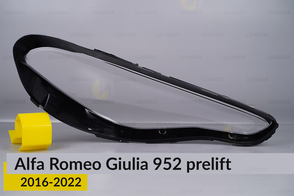 Скло фари Alfa Romeo Giulia 952 (2016-2022) дорест ліве