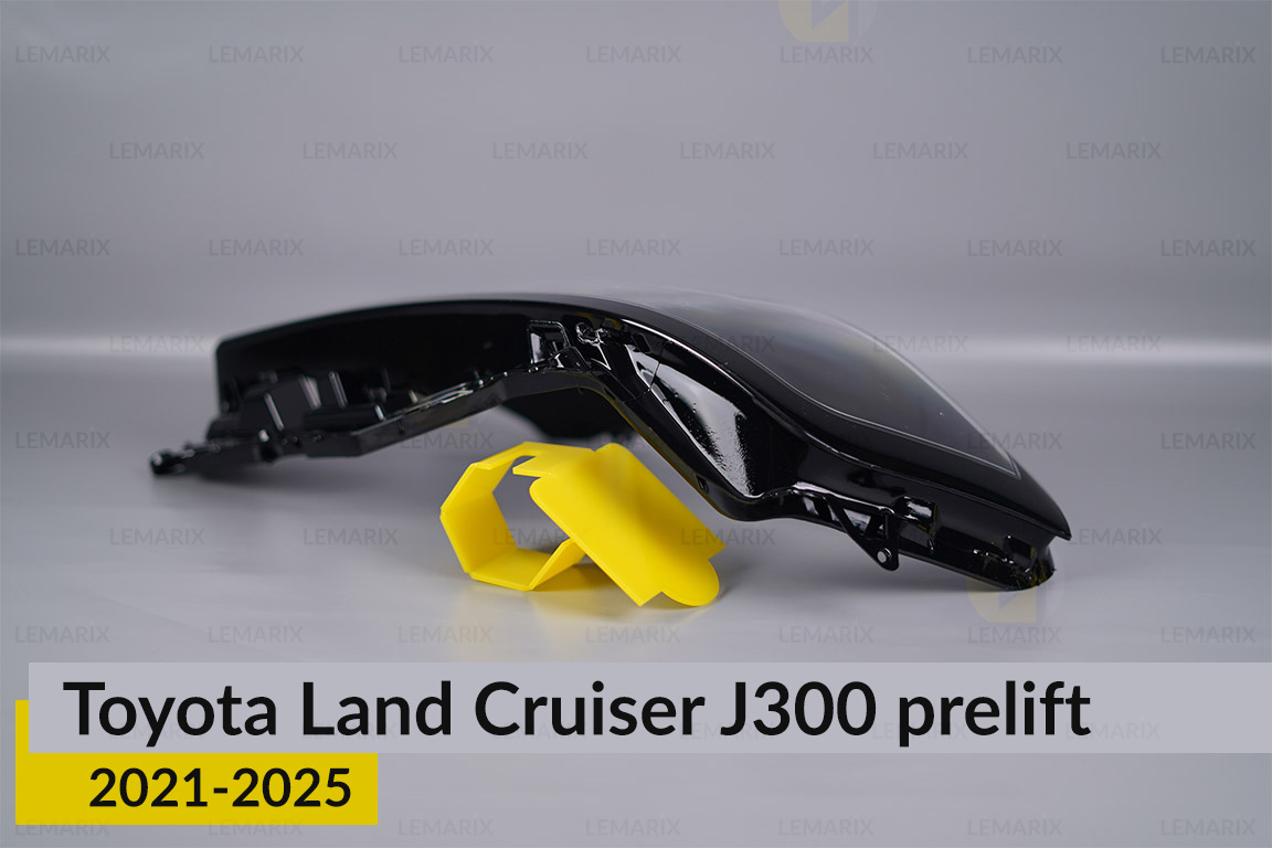 Скло фари Toyota Land Cruiser J300 (2021-2026) дорест ліве