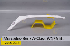 Декоративная маска под световодом Mercedes-Benz A-Class W176 (2015-2018) рест левая