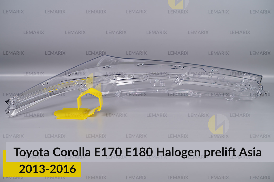 Скло фари Toyota Corolla E170 E180 Halogen Asia (2013-2016) дорест ліве