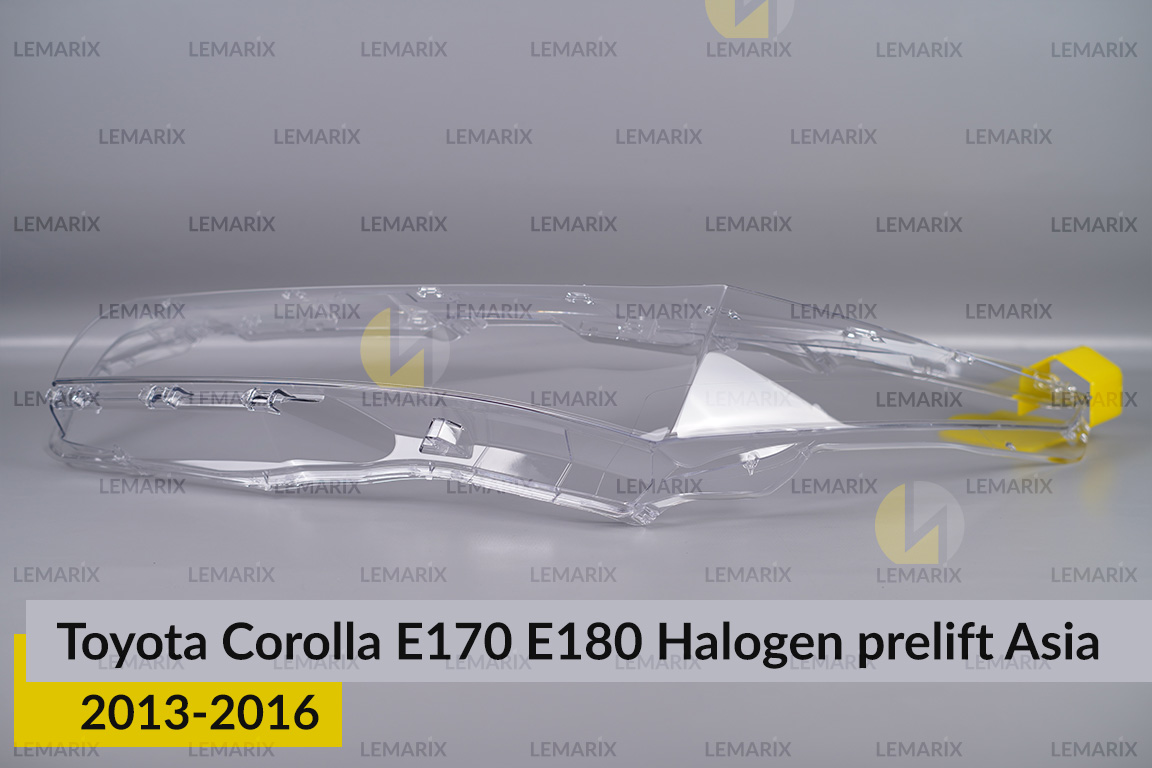 Скло фари Toyota Corolla E170 E180 Halogen Asia (2013-2016) дорест ліве