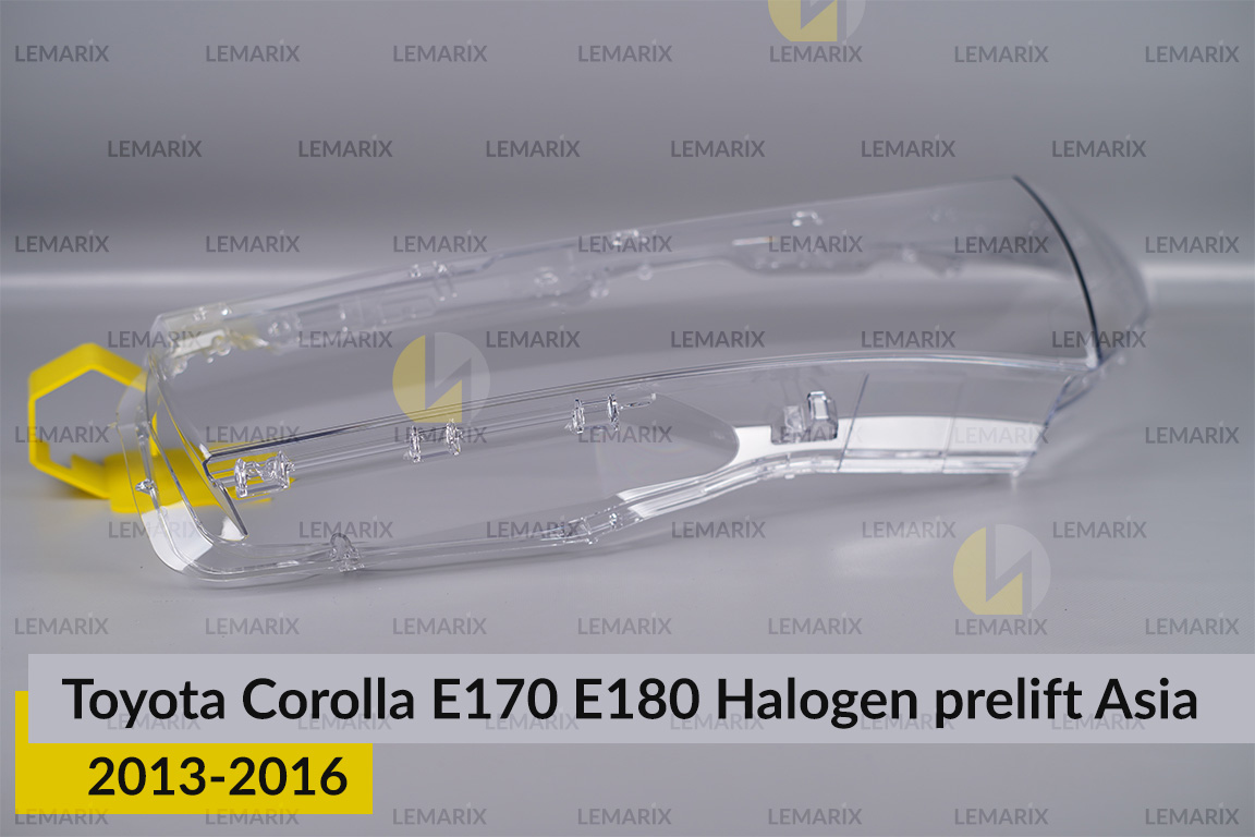 Скло фари Toyota Corolla E170 E180 Halogen Asia (2013-2016) дорест ліве