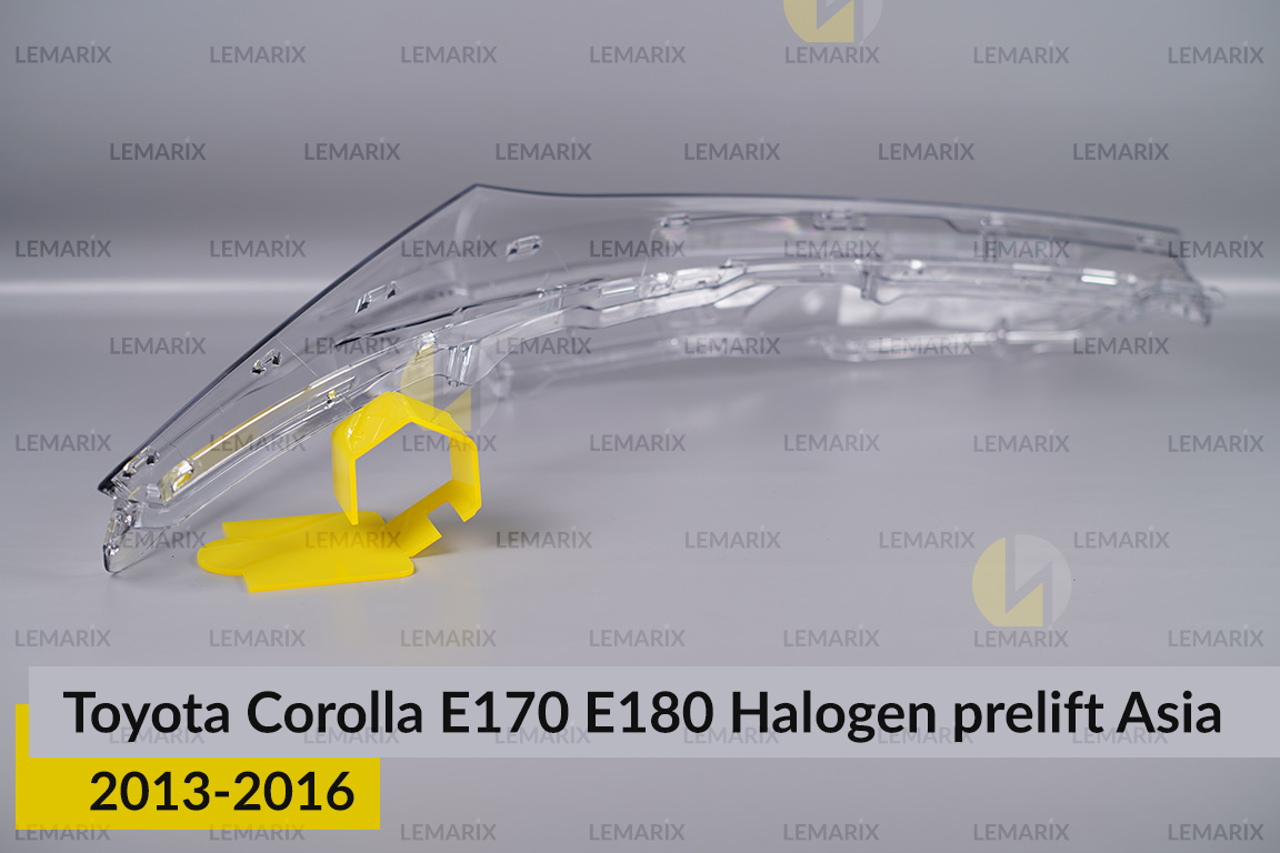 Скло фари Toyota Corolla E170 E180 Halogen Asia (2013-2016) дорест ліве