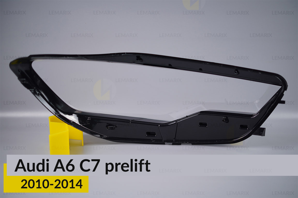 Скло фари Audi A6 C7 (2010-2014) дорест ліве