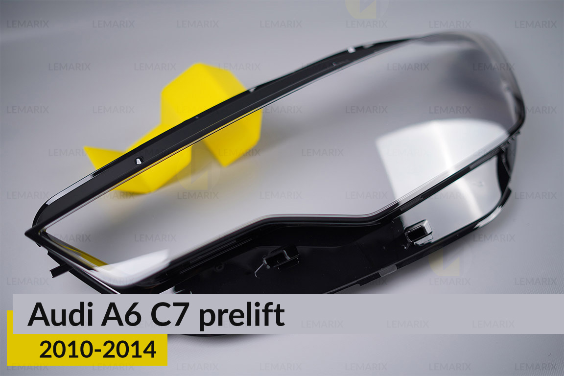 Скло фари Audi A6 C7 (2010-2014) дорест ліве