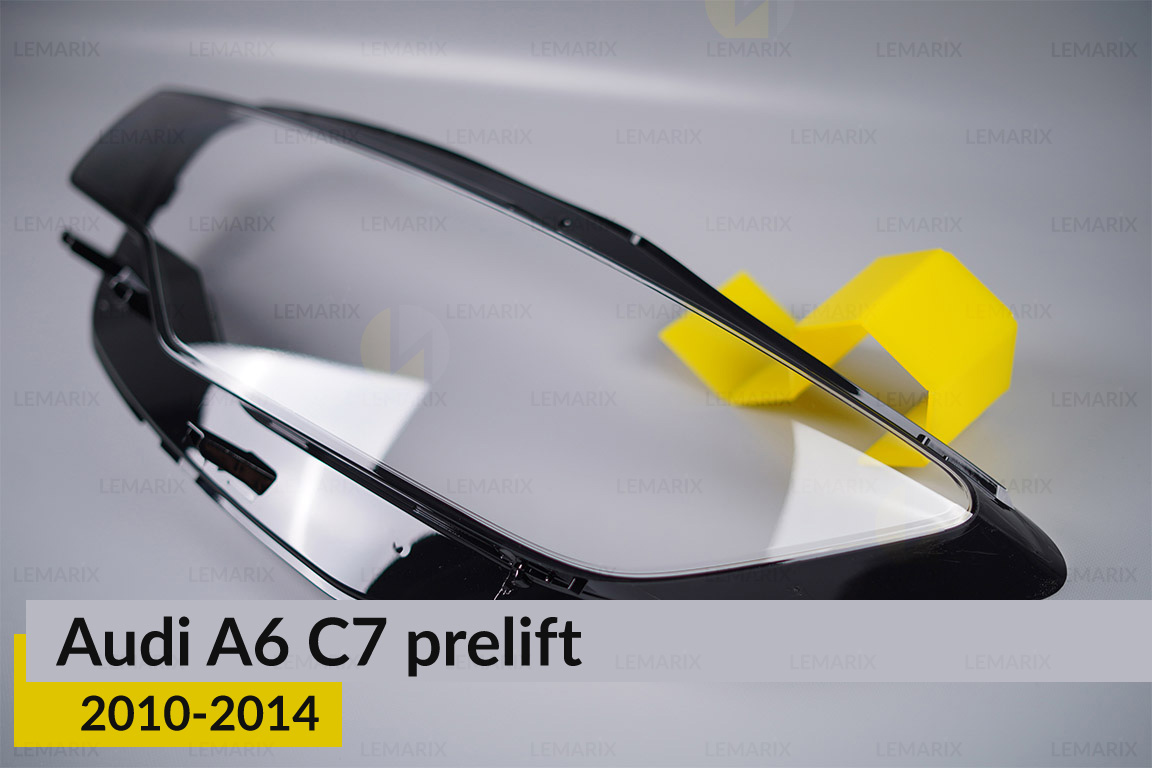 Скло фари Audi A6 C7 (2010-2014) дорест ліве
