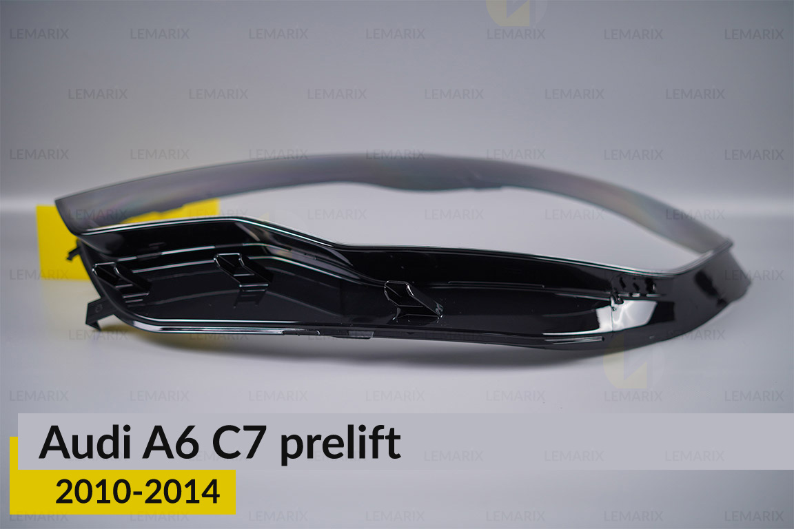 Скло фари Audi A6 C7 (2010-2014) дорест ліве
