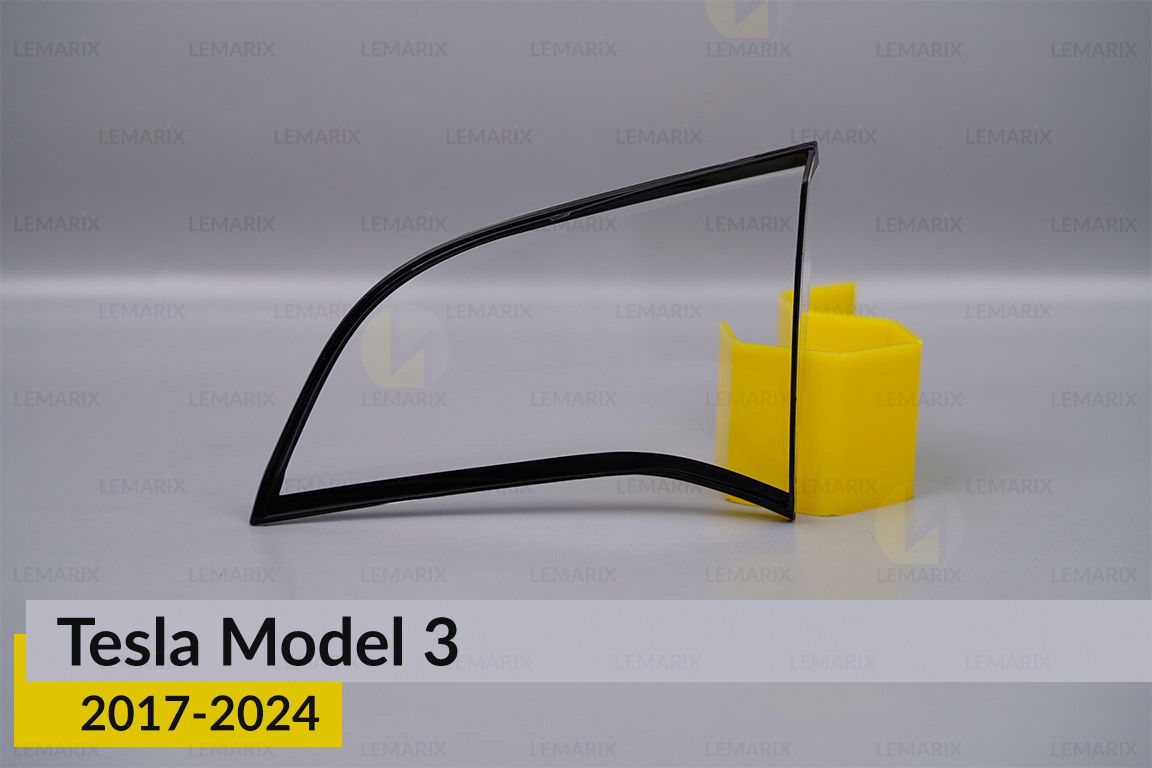 Скло заднього ліхтаря внутрішнє в кришці багажника Tesla Model 3 (2017-2024) ліве