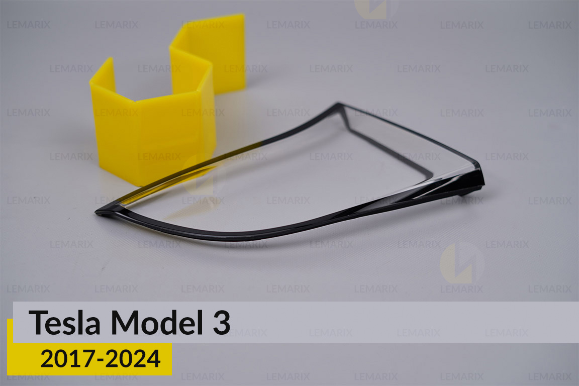 Скло заднього ліхтаря внутрішнє в кришці багажника Tesla Model 3 (2017-2024) ліве