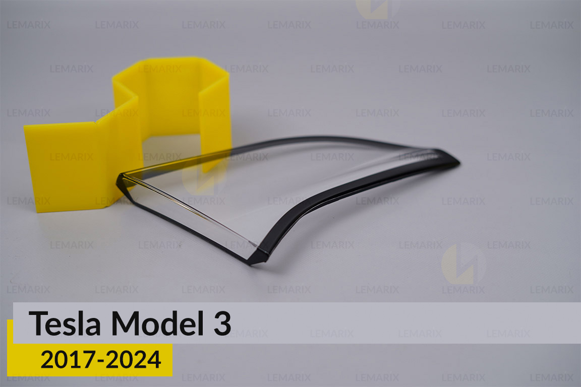 Скло заднього ліхтаря внутрішнє в кришці багажника Tesla Model 3 (2017-2024) ліве