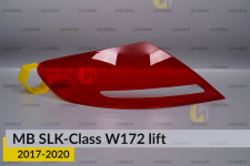 Скло заднього ліхтаря Mercedes-Benz SLK-Class W172 (2017-2020) рест ліве