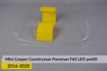 Кільце світловод фари Mini Cooper Countryman Paceman F60 LED (2016-2020) дорест верхнє ліве