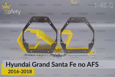 Переходная рамка для Hyundai Grand Santa Fe no AFS (2016-2018)