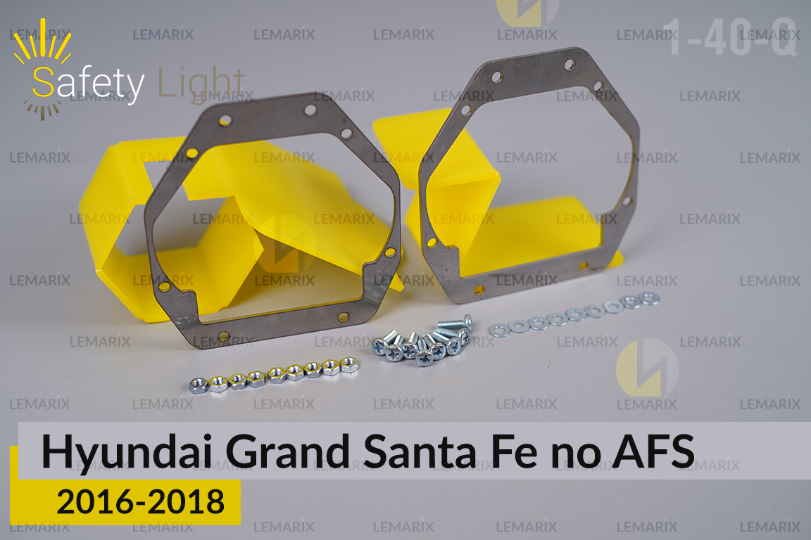 Перехідна рамка для Hyundai Grand Santa Fe no AFS (2016-2018)