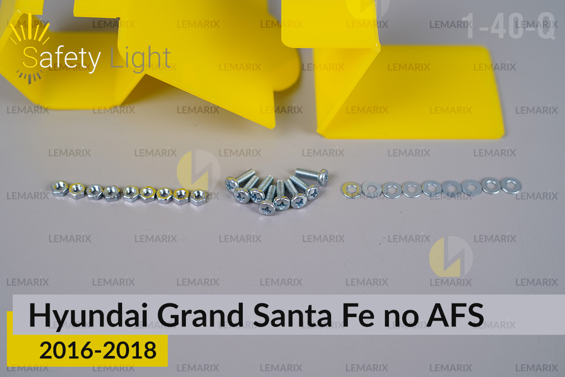Перехідна рамка для Hyundai Grand Santa Fe no AFS (2016-2018)