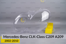Скло фари Mercedes-Benz CLK-Class C209 A209 (2002-2010) ліве